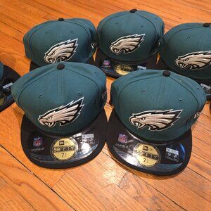 Philadelphia Eagles NFL NE Basic Snap Snapback Hat~Green ALL SIZES